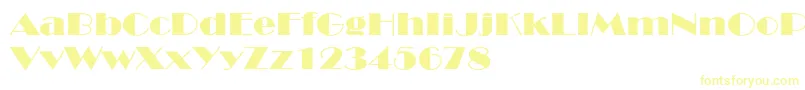 RoyaltonextNormal Font – Yellow Fonts on White Background