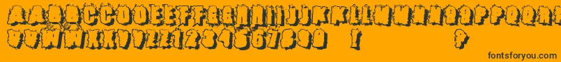 Catch22 ffy Font – Black Fonts on Orange Background
