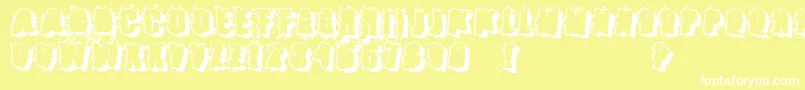 フォントCatch22 ffy – 黄色い背景に白い文字