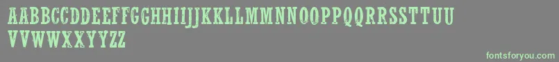 WolfrednelsonLight Font – Green Fonts on Gray Background