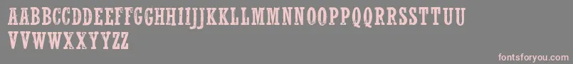 WolfrednelsonLight-fontti – vaaleanpunaiset fontit harmaalla taustalla