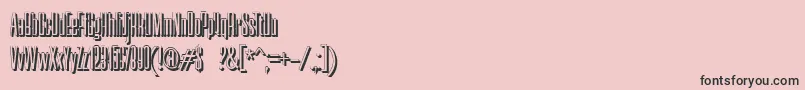 NerettaShadow Font – Black Fonts on Pink Background