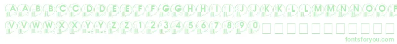 Whatposs ffy Font – Green Fonts on White Background