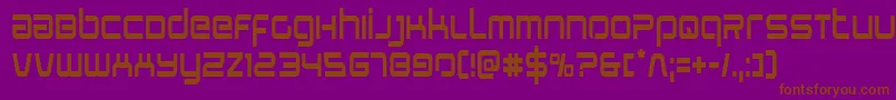 Stareaglecond Font – Brown Fonts on Purple Background