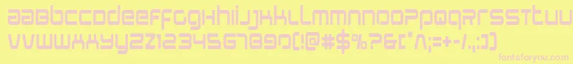 Stareaglecond Font – Pink Fonts on Yellow Background