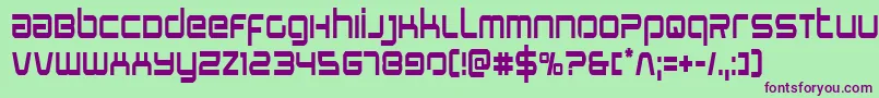 Stareaglecond Font – Purple Fonts on Green Background