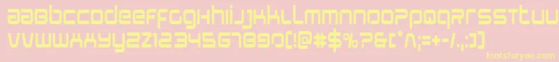 Stareaglecond Font – Yellow Fonts on Pink Background