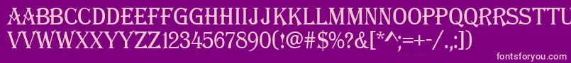 AAlgeriusnr Font – Pink Fonts on Purple Background