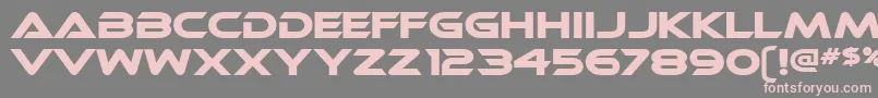 Ethnocentric Font – Pink Fonts on Gray Background