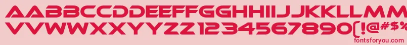 Ethnocentric Font – Red Fonts on Pink Background