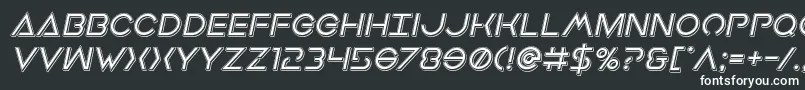 Earthorbiterpunchital Font – White Fonts on Black Background