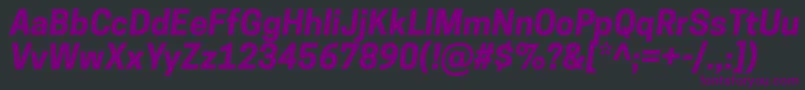 CooperhewittBolditalic Font – Purple Fonts on Black Background