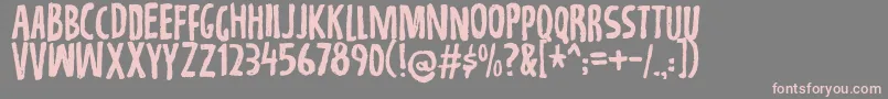 Repetitiondemo Font – Pink Fonts on Gray Background