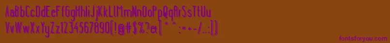 YgraineShadow Font – Purple Fonts on Brown Background