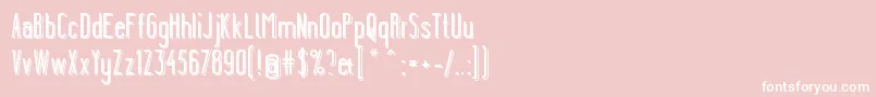 YgraineShadow Font – White Fonts on Pink Background