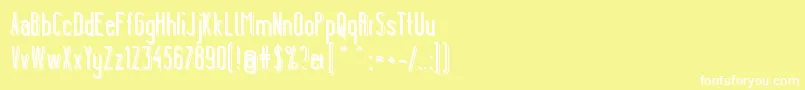 YgraineShadow Font – White Fonts on Yellow Background