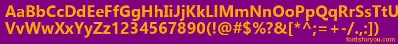 GadugiРџРѕР»СѓР¶РёСЂРЅС‹Р№ Font – Orange Fonts on Purple Background