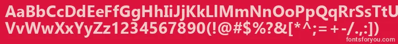 GadugiРџРѕР»СѓР¶РёСЂРЅС‹Р№ Font – Pink Fonts on Red Background