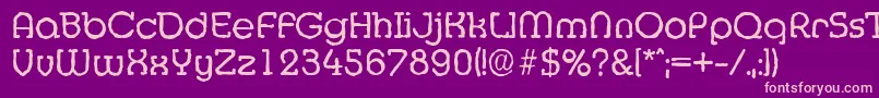 MexicoantiqueRegular Font – Pink Fonts on Purple Background