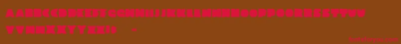 ThnkBtch Font – Red Fonts on Brown Background