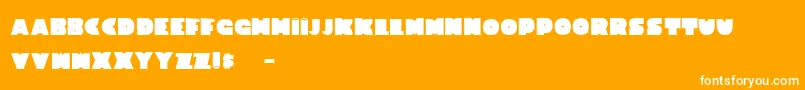 ThnkBtch Font – White Fonts on Orange Background