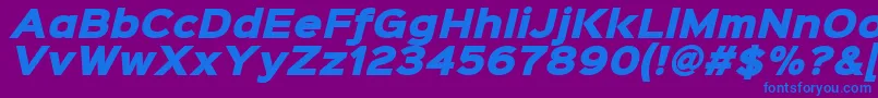 Lisätietoja Sinkinsans900xblackitalic-fontista Sinkinsans900xblackitalic-fontti – siniset fontit violetilla taustalla
