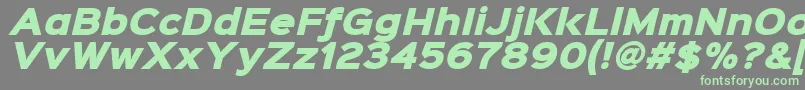 Saiba mais sobre a fonte Sinkinsans900xblackitalic Fonte Sinkinsans900xblackitalic – fontes verdes em um fundo cinza