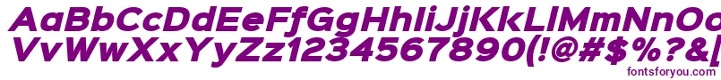 Sinkinsans900xblackitalic Font – Purple Fonts on White Background