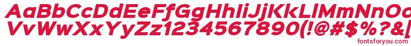 フォントSinkinsans900xblackitalic – 赤い文字