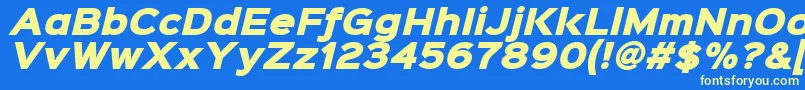 fuente Sinkinsans900xblackitalic – Fuentes Amarillas Sobre Fondo Azul