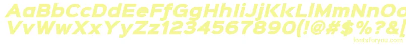 Подробнее о шрифте Sinkinsans900xblackitalic Шрифт Sinkinsans900xblackitalic – жёлтые шрифты