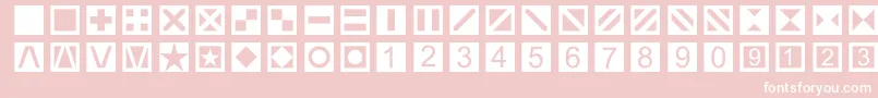 fuente Linotypetapestryquadrate – Fuentes Blancas Sobre Fondo Rosa