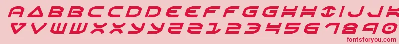 Oberontitleital Font – Red Fonts on Pink Background