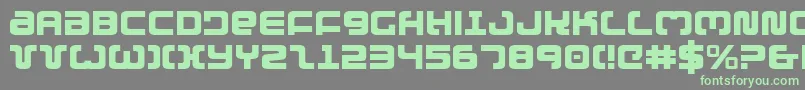 Exedore Font – Green Fonts on Gray Background