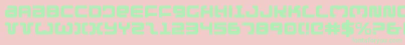 Exedore Font – Green Fonts on Pink Background
