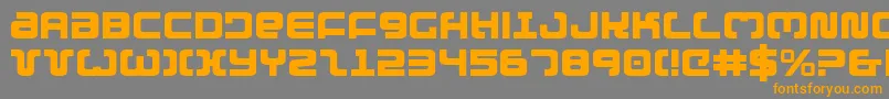 Exedore Font – Orange Fonts on Gray Background