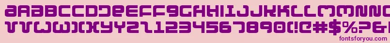 Exedore Font – Purple Fonts on Pink Background