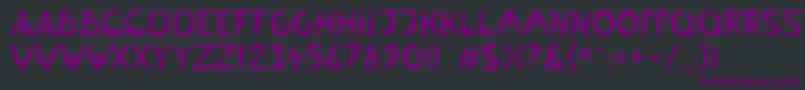 Linotypealgologfont Font – Purple Fonts on Black Background