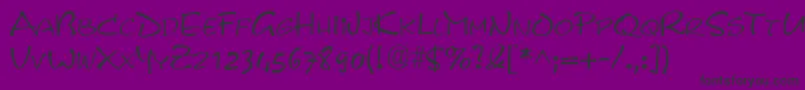 PyxidRegular Font – Black Fonts on Purple Background