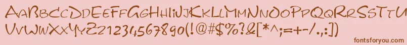 Más sobre la fuente PyxidRegular fuente PyxidRegular – Fuentes Marrones Sobre Fondo Rosa