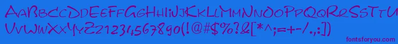 PyxidRegular-fontti – violetit fontit sinisellä taustalla