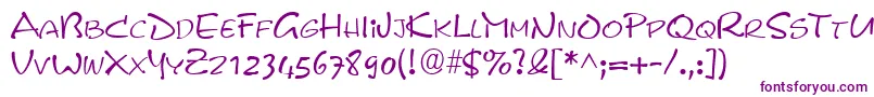 Шрифт PyxidRegular – фиолетовые шрифты