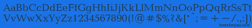 BalticaRegular Font – Black Fonts on Blue Background