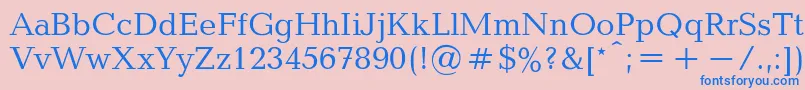 BalticaRegular Font – Blue Fonts on Pink Background