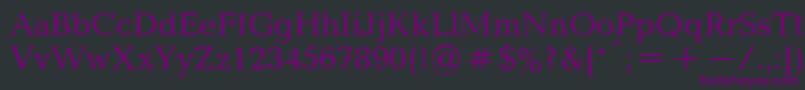 Шрифт BalticaRegular – фиолетовые шрифты на чёрном фоне