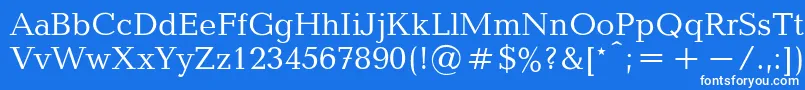BalticaRegular Font – White Fonts on Blue Background