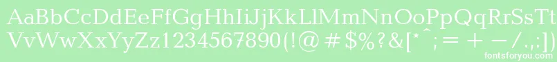 BalticaRegular Font – White Fonts on Green Background