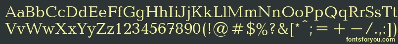 BalticaRegular Font – Yellow Fonts on Black Background