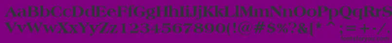 AmericanaExtraBoldBt Font – Black Fonts on Purple Background