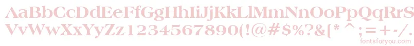 AmericanaExtraBoldBt Font – Pink Fonts on White Background